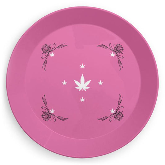 Bellissimo Blue Cannabis Party Plates