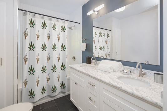 Pass That Cannabis Shower Curtain