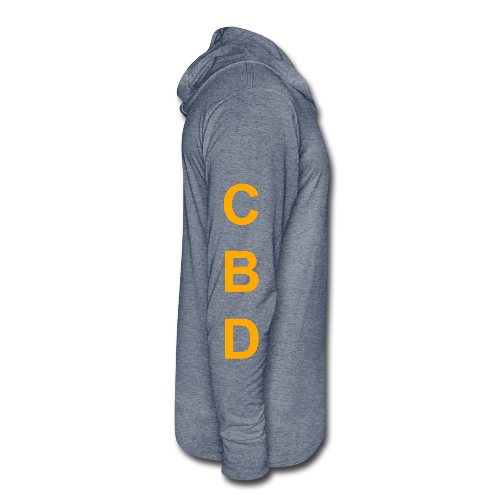 Anxiety Tri-Blend Hoodie Shirt - heather blue