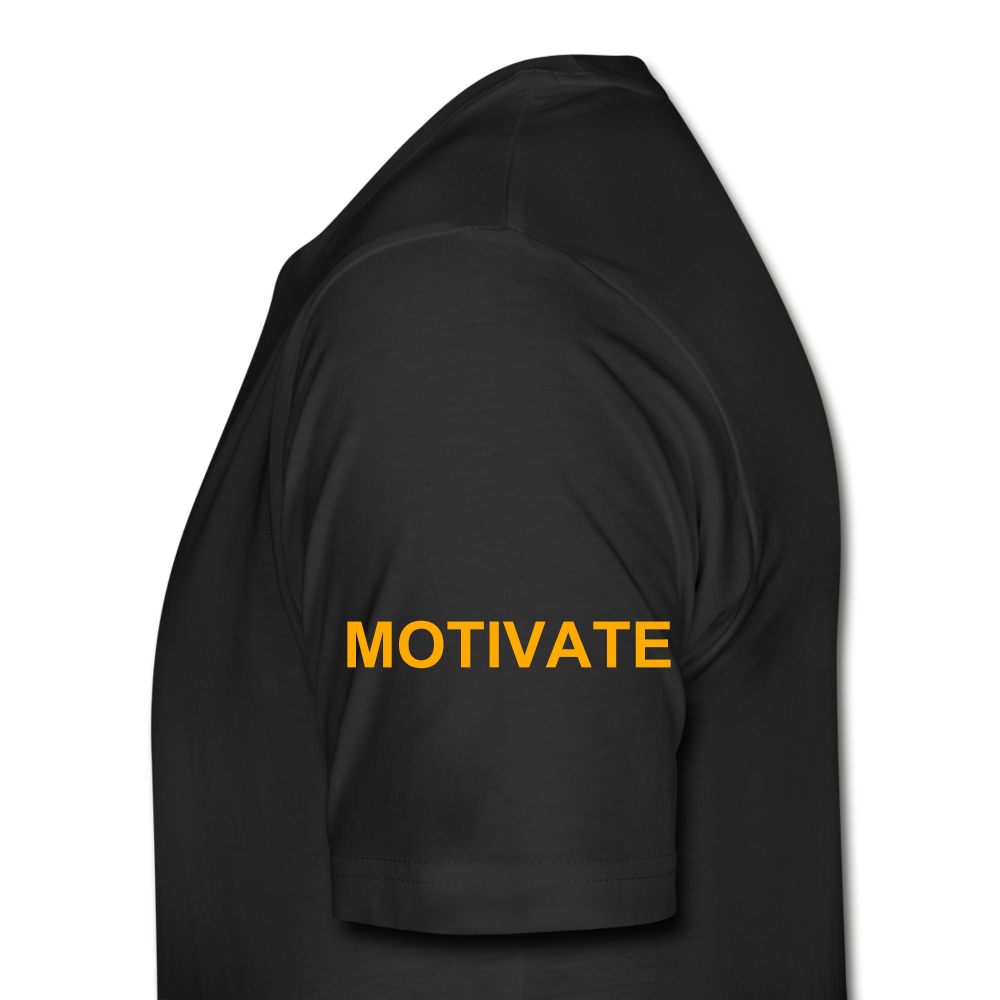 Motivate The Mind Men’s Premium Organic T-Shirt - black
