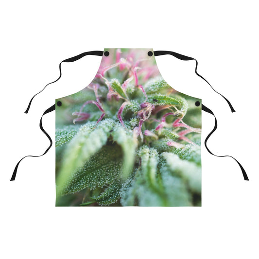 Blooming With Purple Cannabis Apron