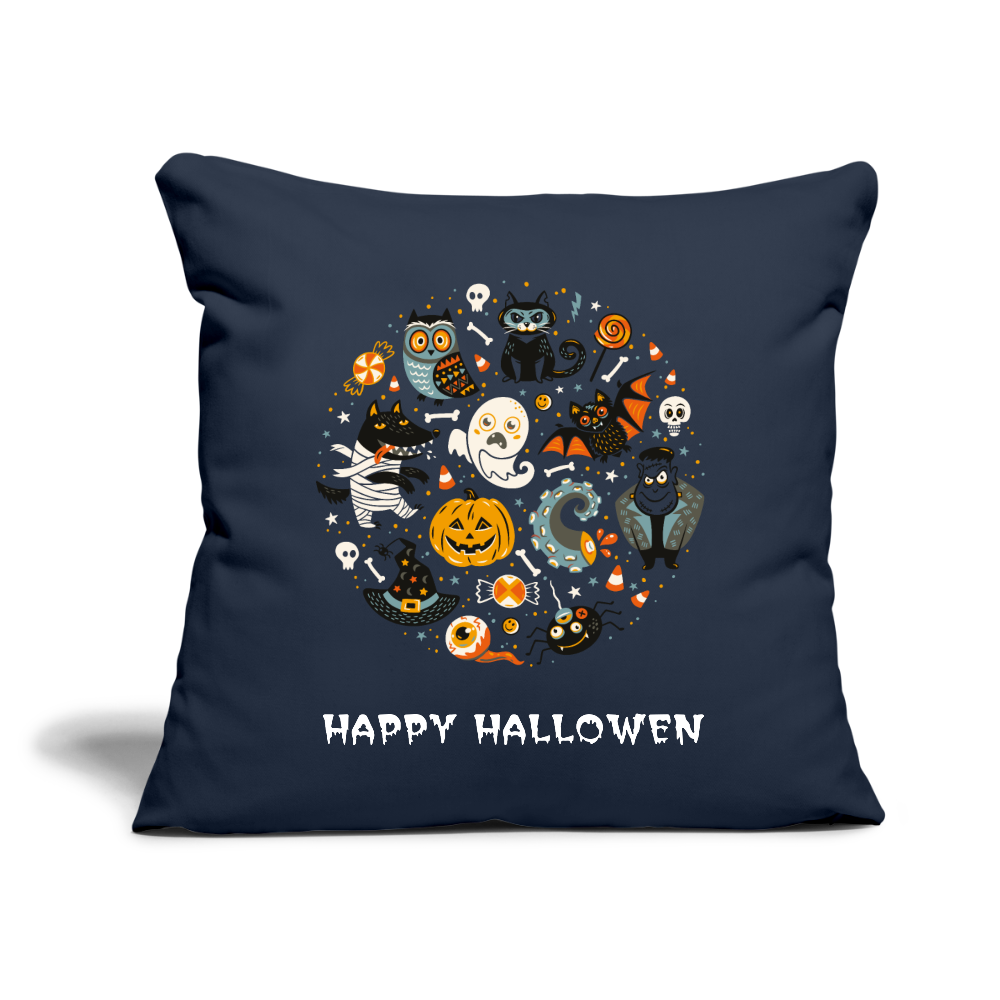 Throw Pillow Cover 18” x 18” - navy