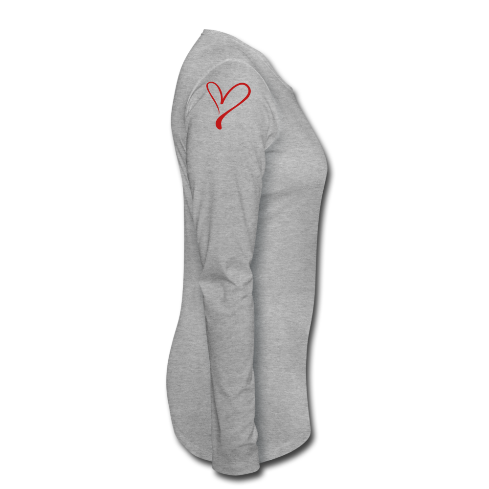 Say What You Mean, Mean What You Say" Women's Long sleeve T-Shirt - heather gray