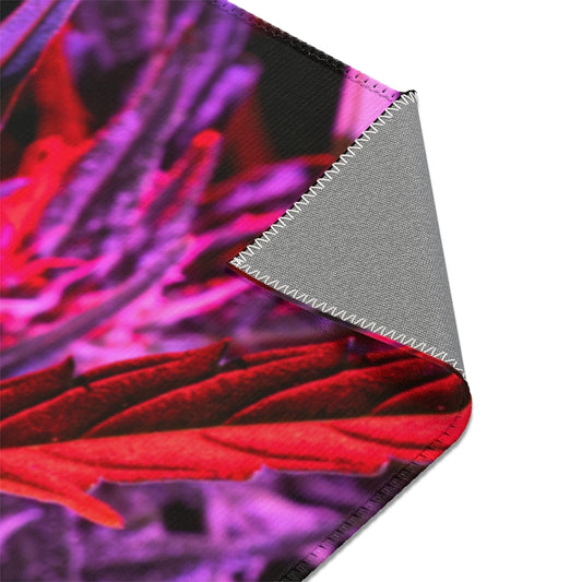 Into The Cannabis Galaxy Area Rugs