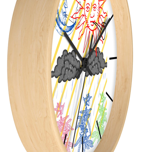 Tempesta Di Cannabis Selenelion Wall clock