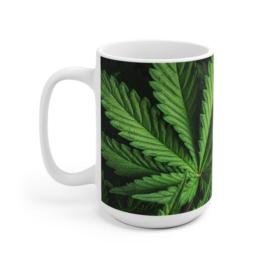Cannabis White Ceramic Mug