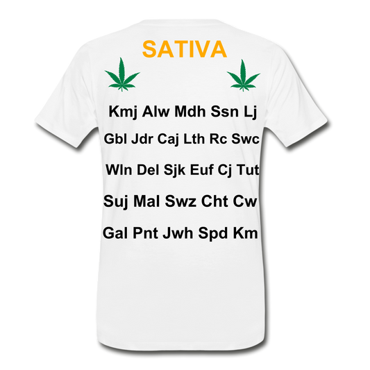 Motivate The Mind Men’s Premium Organic T-Shirt - white