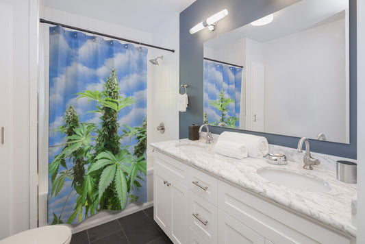 Sono Bella Cannabis Shower Curtain