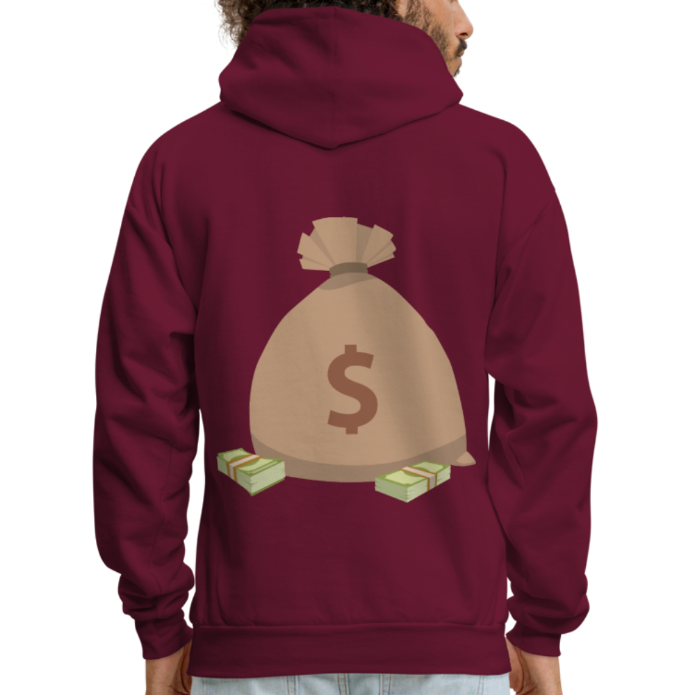 Stop Lacking And Start Stacking Money Men's Hoodie - burgundy