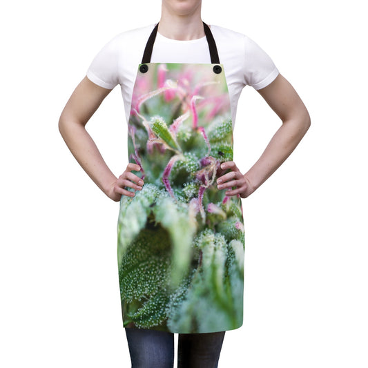 Blooming With Purple Cannabis Apron