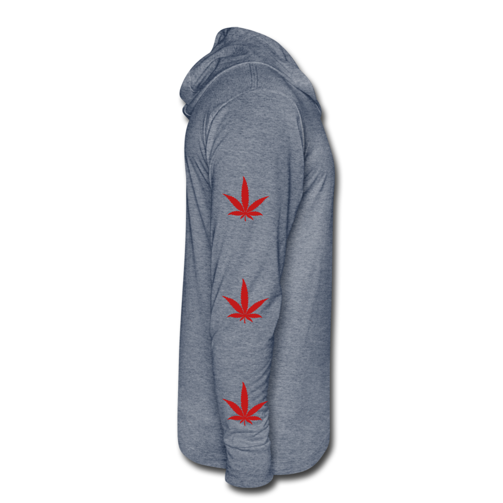 Unisex Tri-Blend Hoodie Shirt - heather blue