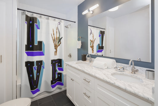 Love Cannabis Shower Curtain