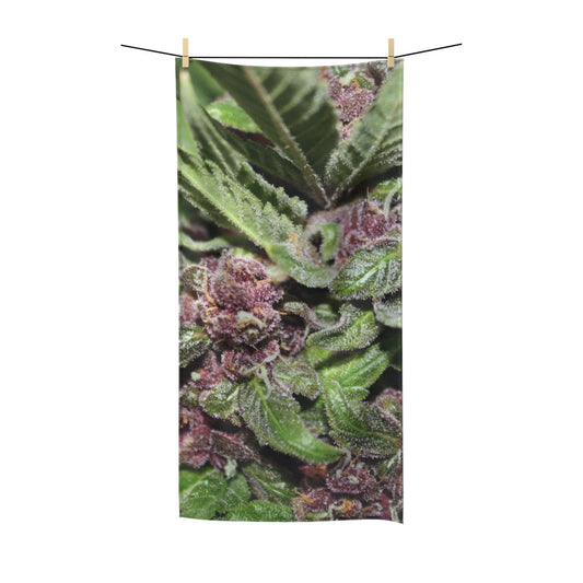 The Cannabis Buds Custom Designed Towel . A Unique Cannabis Gift For Friends & Family. Cannabis Decor For Your Home.