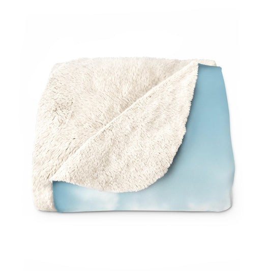 Cannabis Tra Le Nuvole Sherpa Fleece Blanket