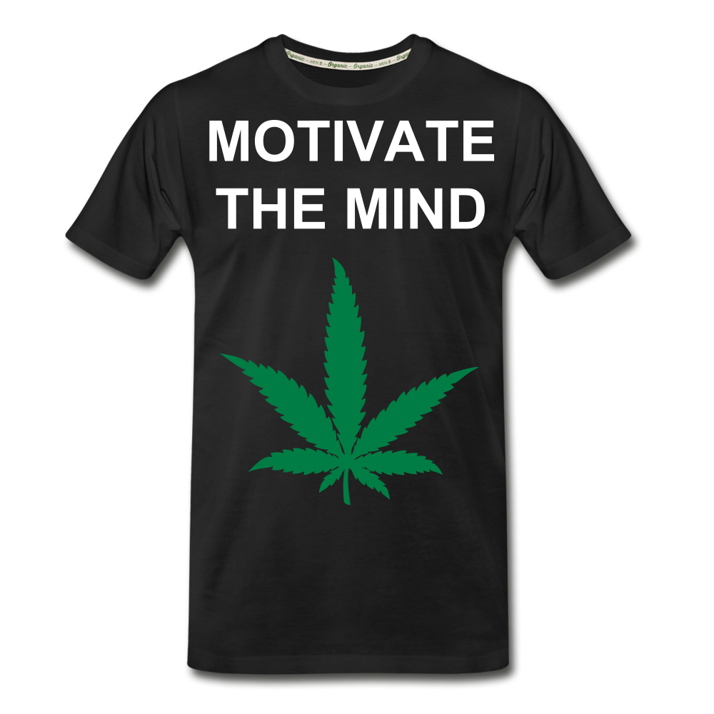Motivate The Mind Men’s Premium Organic T-Shirt - black
