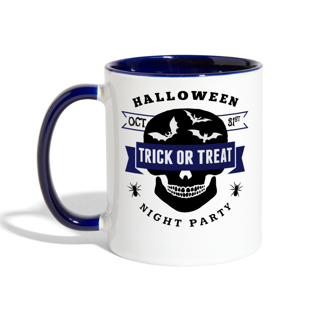 Contrast Coffee Mug - white/cobalt blue