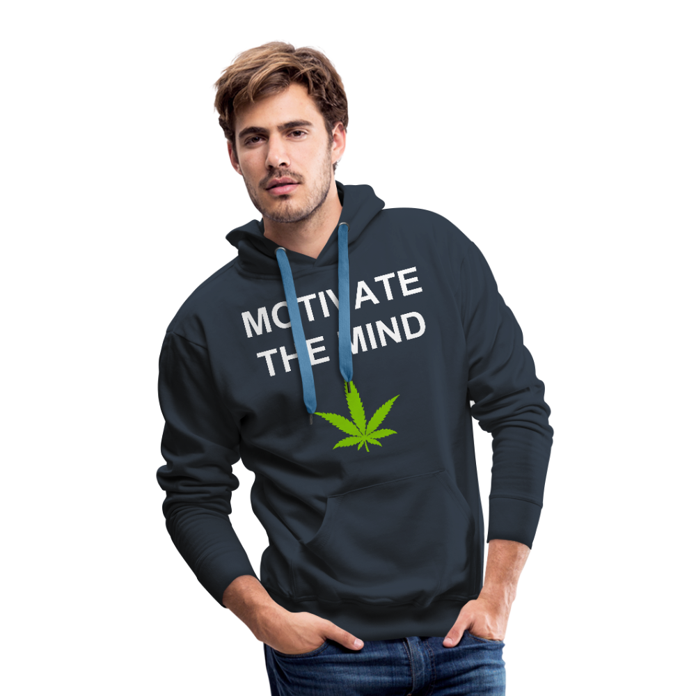 Motivate The Mind Men’s Premium Hoodie - navy