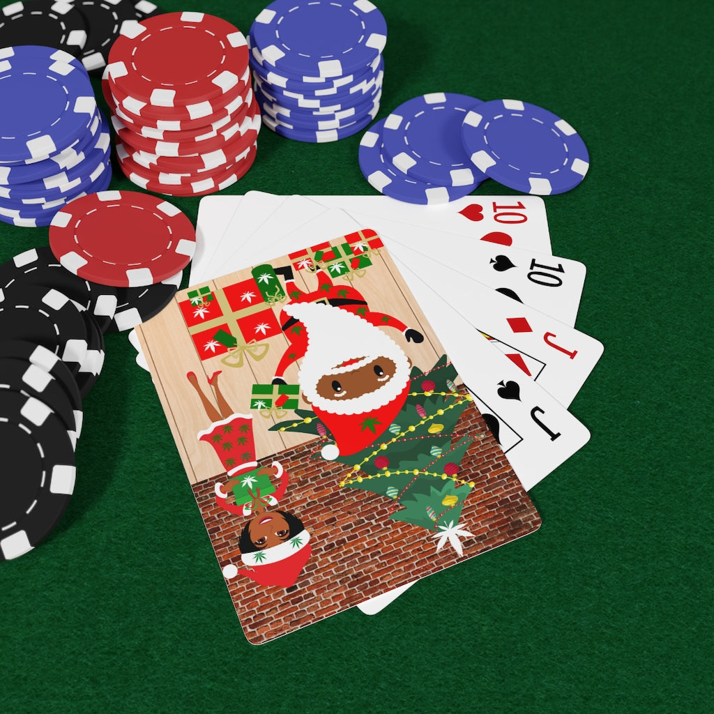 Happy Cannabis Holiday Poker Cards