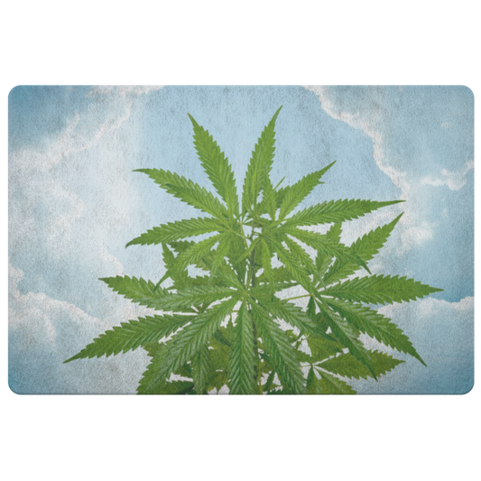 Cannabis Tra Le Nuvole Door mat