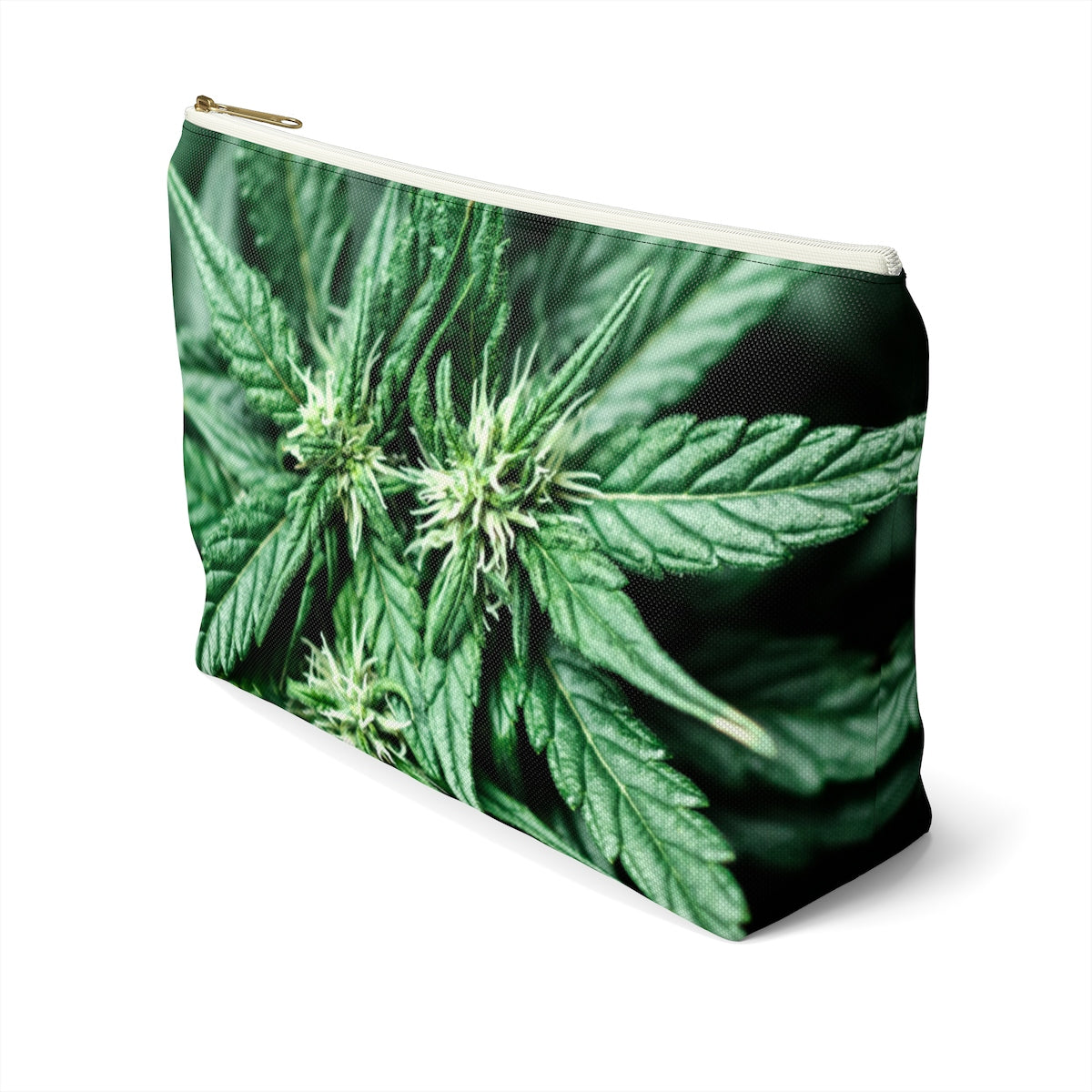 Foglia Di Cannabis Verde Accessory Pouch