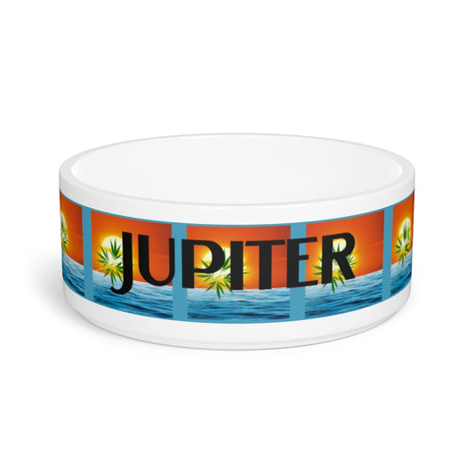 Customizable Cannabis Pet Bowl- Un'alba Con Cannabis Pet Bowl