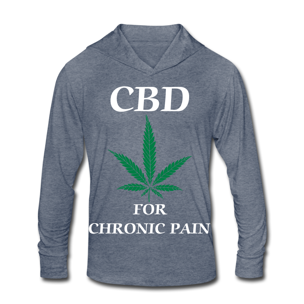 Unisex Tri-Blend Hoodie Shirt - heather blue