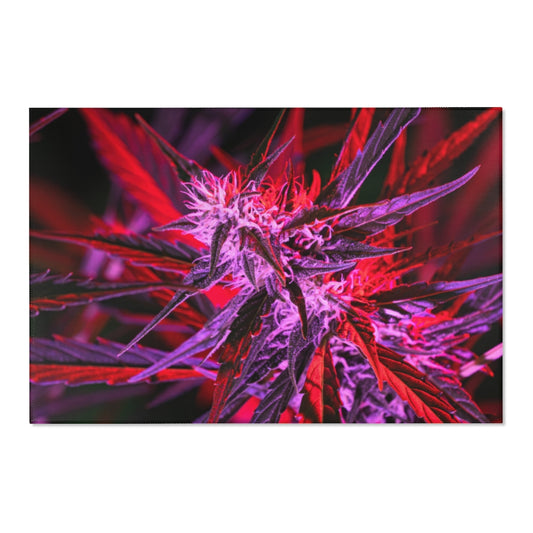 Into The Cannabis Galaxy Area Rugs