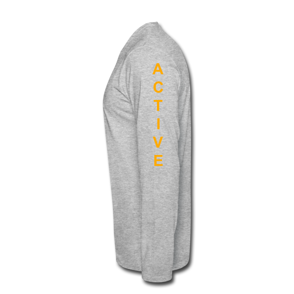 Get Active Men's Premium Long Sleeve T-Shirt - heather gray