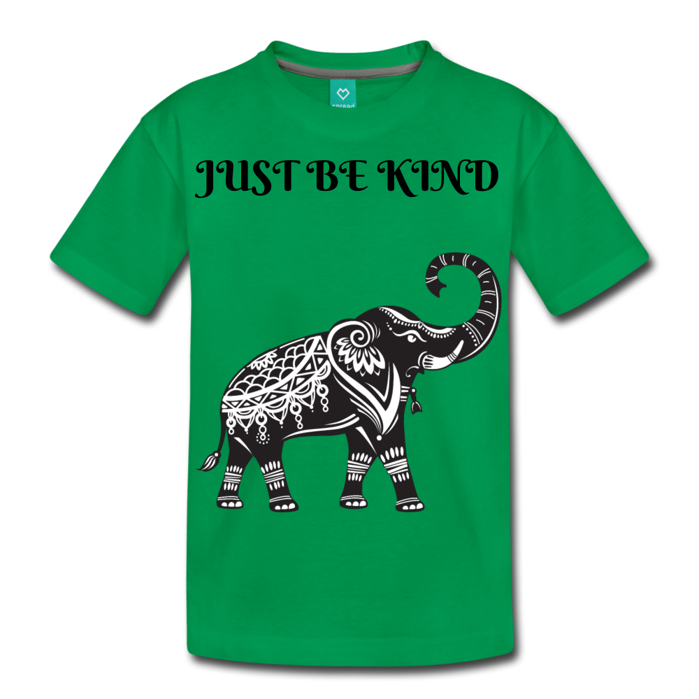 Just Be Kind Just Be Humble Kids' Premium T-Shirt - kelly green