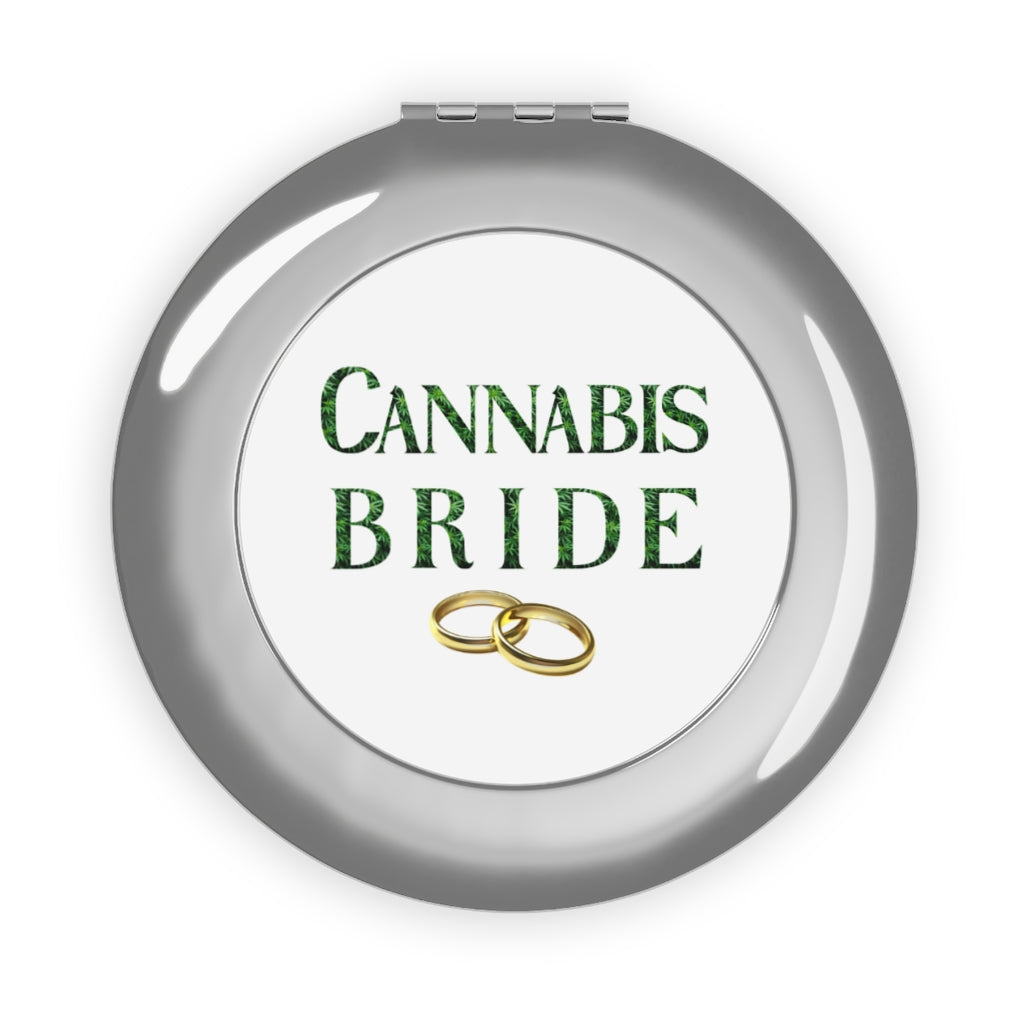 Cannabis Bride Compact Travel Mirror