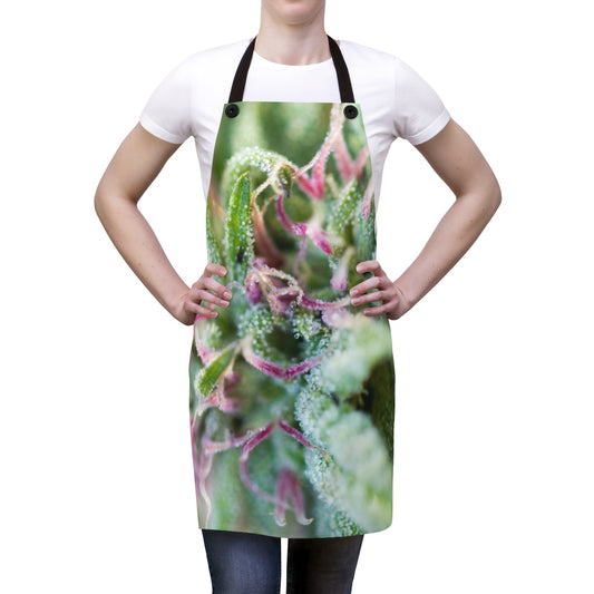 Blooming With Purple Cannabis Apron