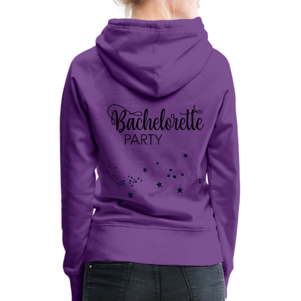 Bride Squad Women’s Premium Hoodie - purple