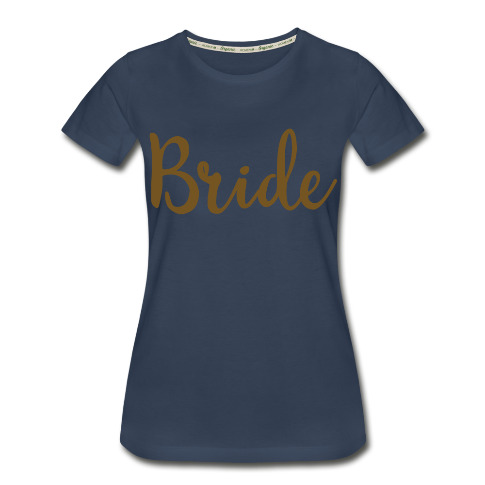 Bride Women’s Premium Organic T-Shirt - navy