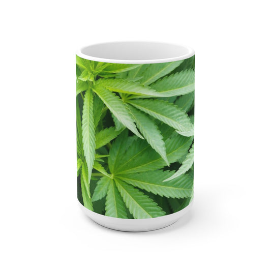 Cannabis White Ceramic Mug