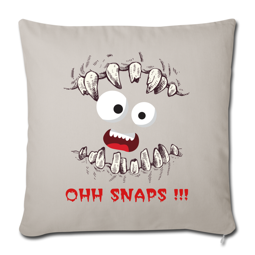 Throw Pillow Cover 18” x 18” - light grey