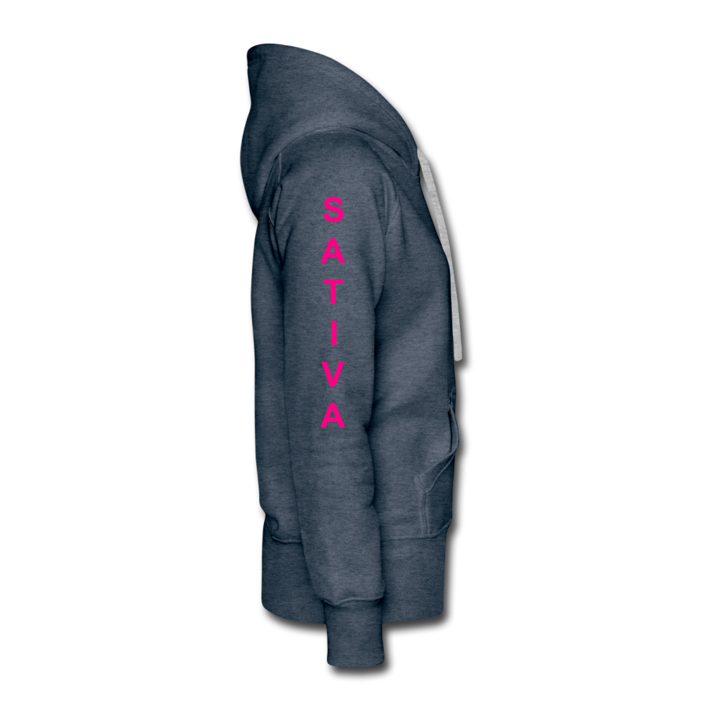 Team Sativa Women's Hoodie - heather denim