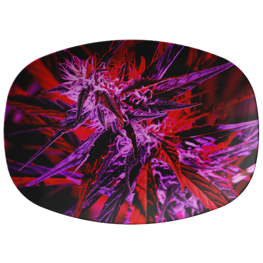 Into The Cannabis Galaxy Purple Platter