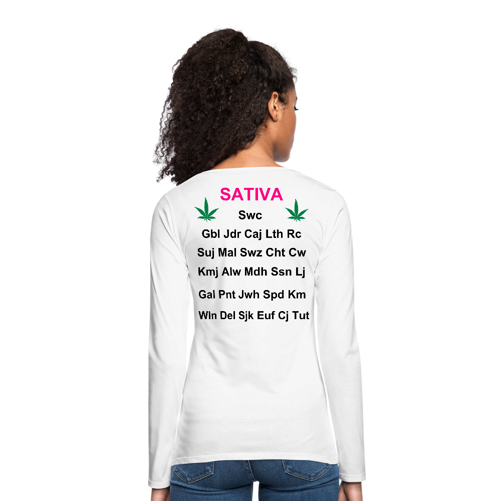 Motivate The Mind Women's Premium Long Sleeve T-Shirt - white