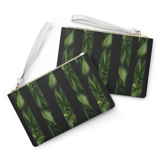 Bella Foglia Di Cannabis Clutch Bag