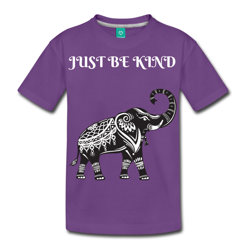 Just Be Kind Just Be Humble Kids' Premium T-Shirt - purple