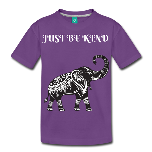 Just Be Kind Just Be Humble Kids' Premium T-Shirt - purple
