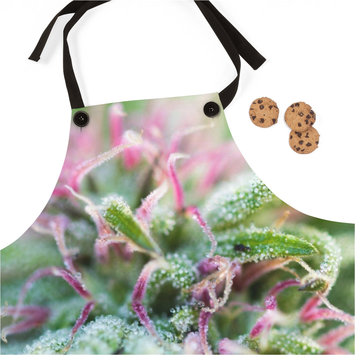 Blooming With Purple Cannabis Apron