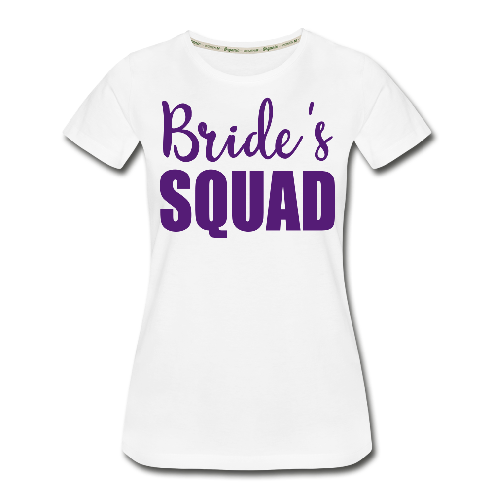 Bride Squad Women's Organic T-Shirt - white