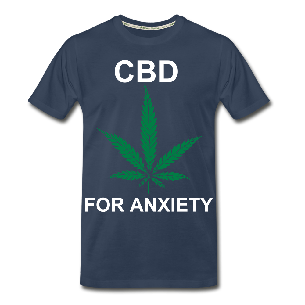 Anxiety Men’s Premium Organic T-Shirt - navy