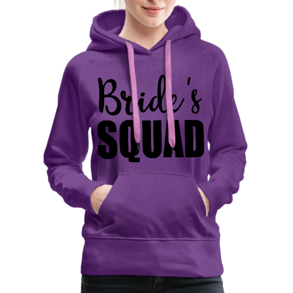 Bride Squad Women’s Premium Hoodie - purple