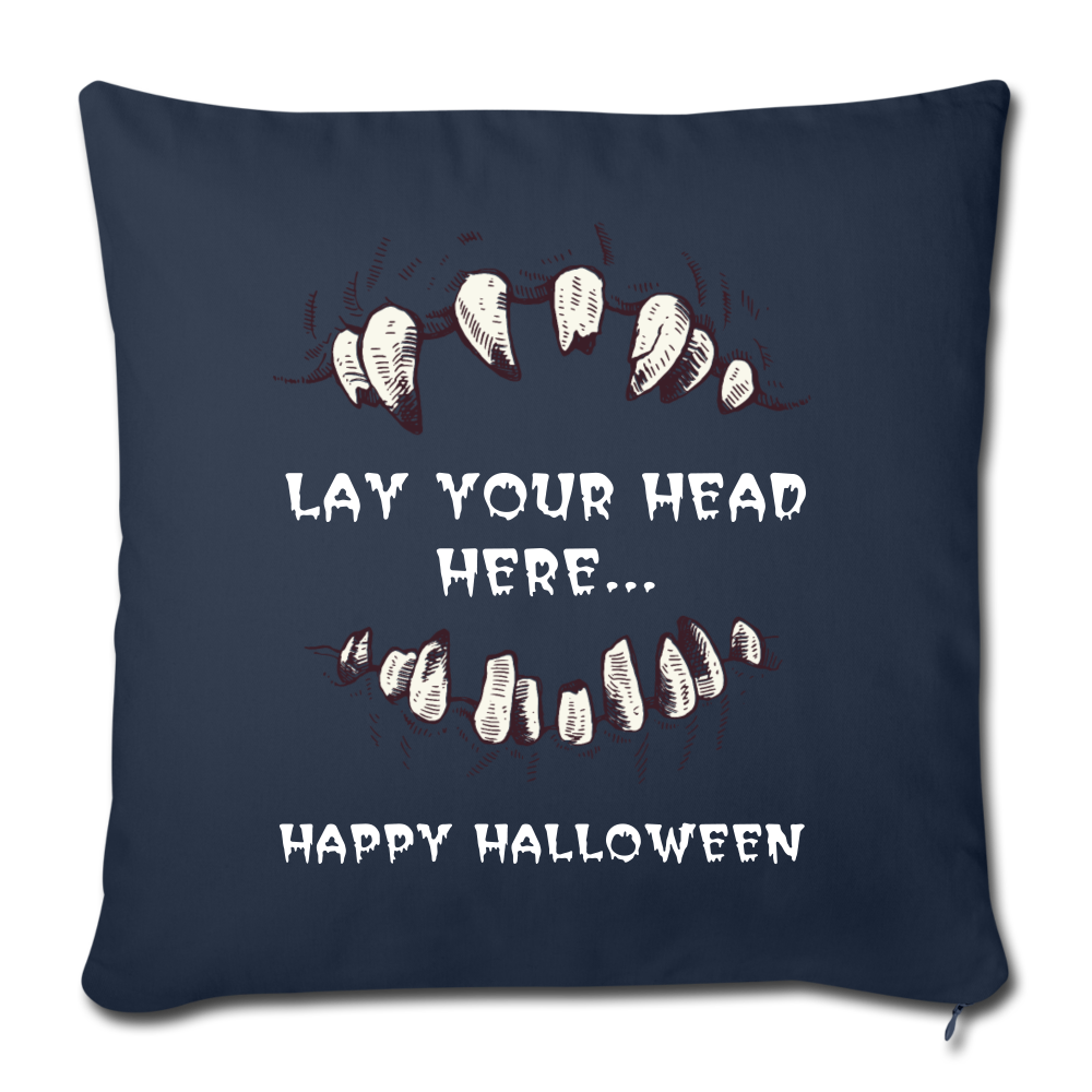 Throw Pillow Cover 18” x 18” - navy