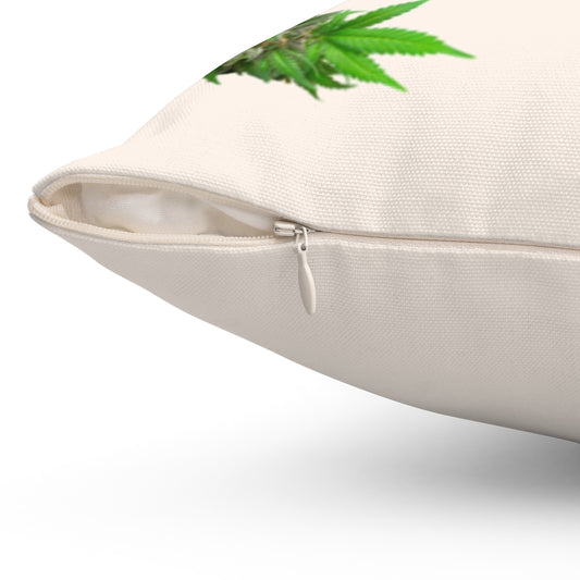 Semplicemente Cannabis Polyester Square Pillow