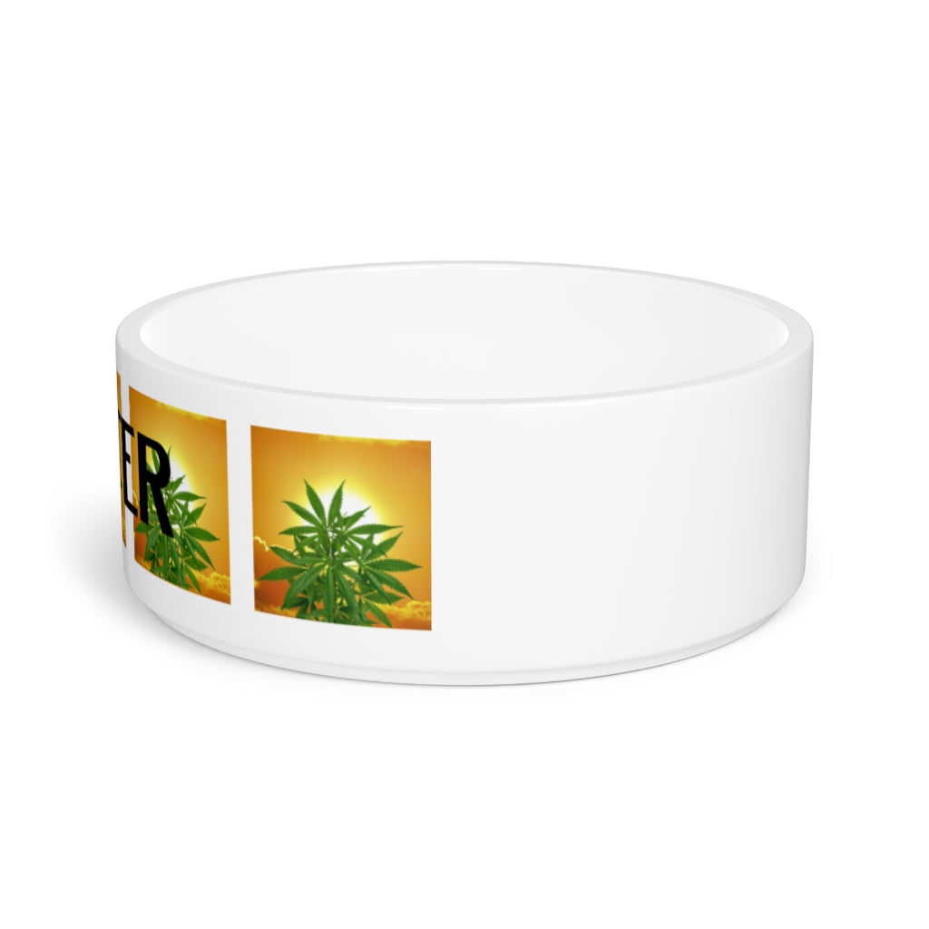 Customizable Cannabis Pet Bowl- Bella Alba Cannabis Pet Bowl