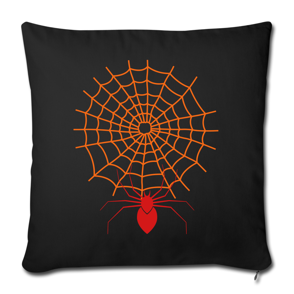 Throw Pillow Cover 18” x 18” - black