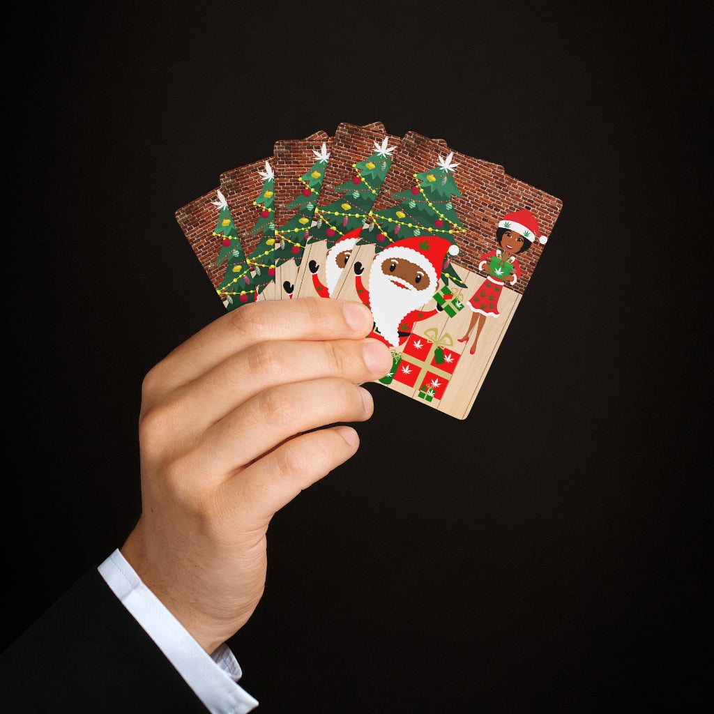 Happy Cannabis Holiday Poker Cards